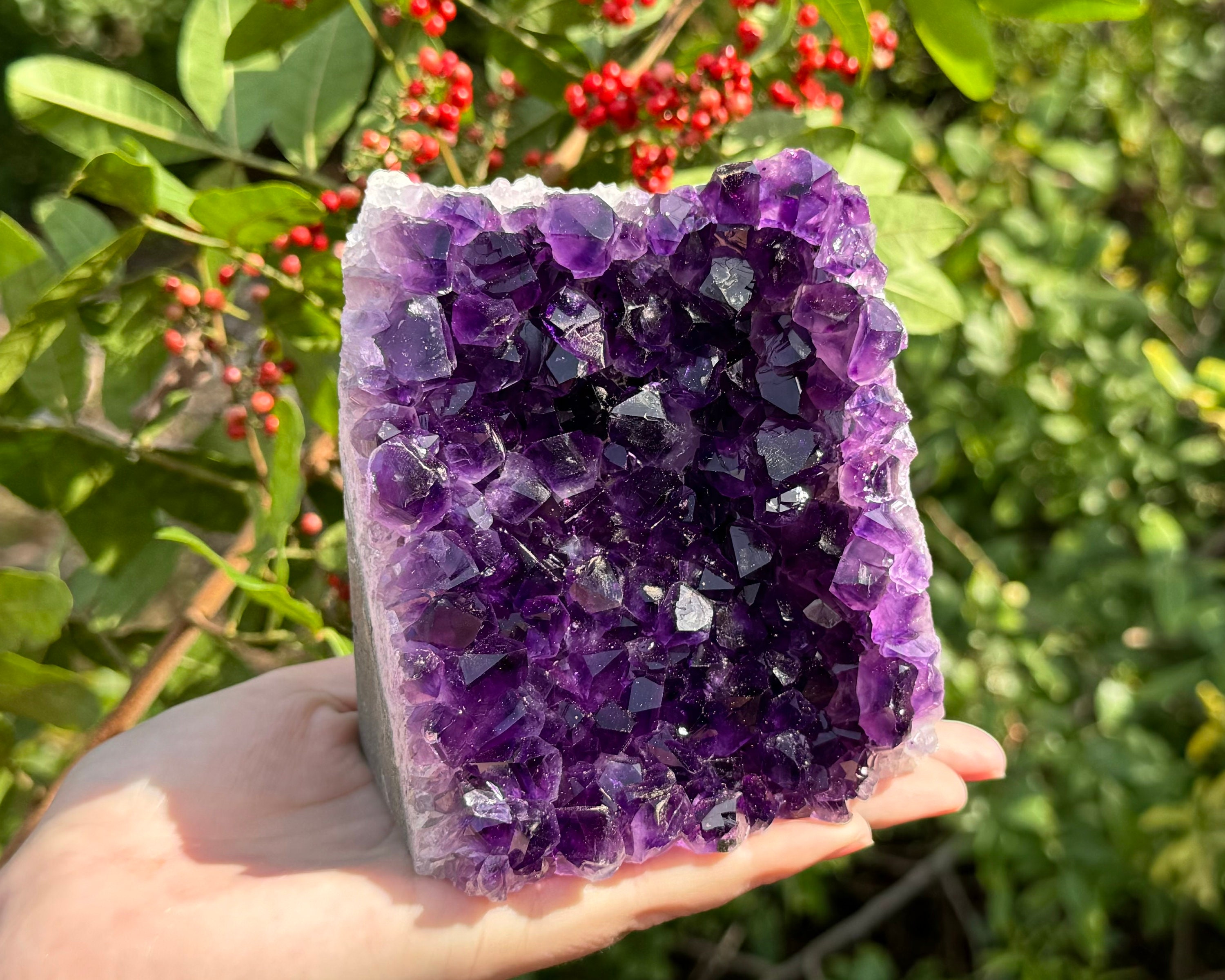 Amethyst Cut Base Clusters,...